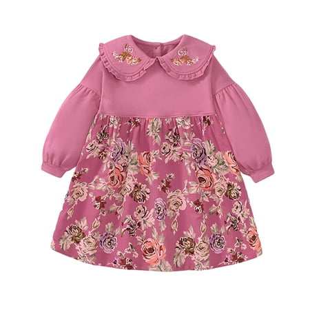 Esaierr Baby Girls Basic Shirt Party Dresses for 2-7 Years Fall Casual Dress Toddler Doll Neck Cotton Princess Dress
Esaierr Baby Girls Basic Shirt Party Dresses for 2-7 Years Fall Casual Dress Toddler Doll Neck Cotton Princess Dress