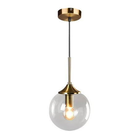 KCO Lighting Clear Glass Globe Hanging Light 1-Light Mid Century Modern Light Fixture Pendant Light Adjustable for Indoor Bedroom Kitchen Island Living Room (Clear)
KCO Lighting Clear Glass Globe Hanging Light 1-Light Mid Century Modern Light Fixture Pendant Light Adjustable for Indoor Bedroom Kitchen Island Living Room (Clear)