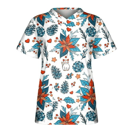 Women Scrub_Top Working Uniform Blouse Short Sleeve V-Neck Workwear T-Shirt with Pocket Comfy Tops XXXL
Women Scrub_Top Working Uniform Blouse Short Sleeve V-Neck Workwear T-Shirt with Pocket Comfy Tops XXXL