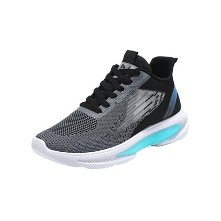 GENILU Men Breathable Athletic Sport Shoes Anti Slip Running Shoe Jogging Round Toe Sneaker Black Gray 7.5
GENILU Men Breathable Athletic Sport Shoes Anti Slip Running Shoe Jogging Round Toe Sneaker Black Gray 7.5