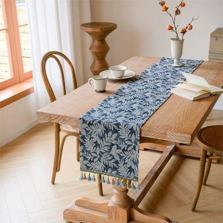 Topliu Blue Leaf Table Flag Tassel Tea Flag Dining Flag Long Dining Table Decoration Tablecloth Table Flag
Topliu Blue Leaf Table Flag Tassel Tea Flag Dining Flag Long Dining Table Decoration Tablecloth Table Flag