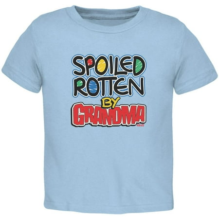 Spoiled Rotten By Grandma Toddler T Shirt Light Blue 2T