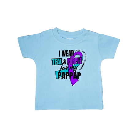 Inktastic Suicide Prevention I Wear Teal and Purple for My Pappap Gift Baby Boy or Baby Girl T-Shirt
Inktastic Suicide Prevention I Wear Teal and Purple for My Pappap Gift Baby Boy or Baby Girl T-Shirt