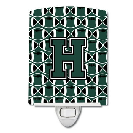 Caroline s Treasures CJ1071-HCNL Letter H Football Green and White Ceramic Night Light 6x4x3 multicolor
Caroline s Treasures CJ1071-HCNL Letter H Football Green and White Ceramic Night Light 6x4x3 multicolor