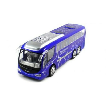 Ultimate Passenger Tourist Vacation Electric RC Bus Car 1:48 RTR Radio Control - Blue (Christmas Gift Idea)