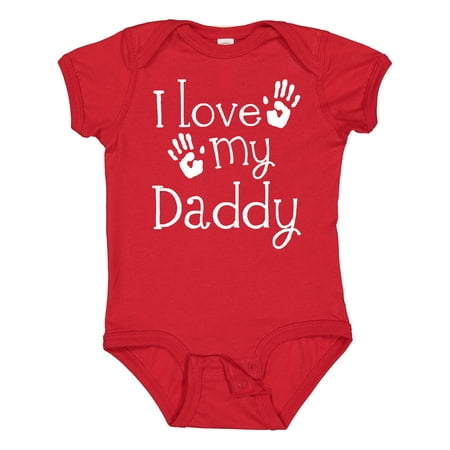 Inktastic I Love My Daddy Fathers Day Gift Baby Boy or Baby Girl Bodysuit