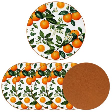 YZUOUZY Home Decor Table Decor Set of 6 Round Coffee Table Coasters Orange Fruits Flowers Leaves
YZUOUZY Home Decor Table Decor Set of 6 Round Coffee Table Coasters Orange Fruits Flowers Leaves