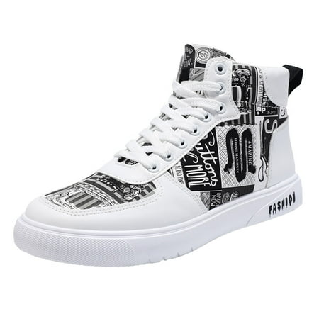 Mens Casual Shoes Men Shoes High Top Fashion Casual Shoes for Walking Lace Up Sports Shoes Casual Shoes for Men Pu Black 39
Mens Casual Shoes Men Shoes High Top Fashion Casual Shoes for Walking Lace Up Sports Shoes Casual Shoes for Men Pu Black 39