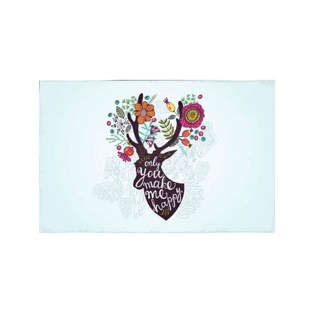 MKHERT Only You Make Me Happy Deer and Flowers and Plants Placemats Table Mats for Dining Room Kitchen Table Decoration 12x18 inch Set of 4
MKHERT Only You Make Me Happy Deer and Flowers and Plants Placemats Table Mats for Dining Room Kitchen Table Decoration 12x18 inch Set of 4