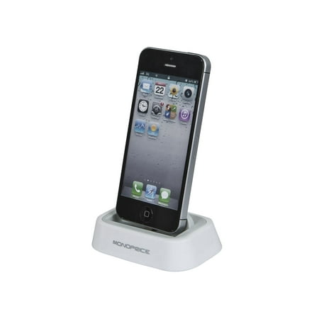 Tabletop Charge/Sync Docking Station for iPhone 5/5s/5c/SE - White