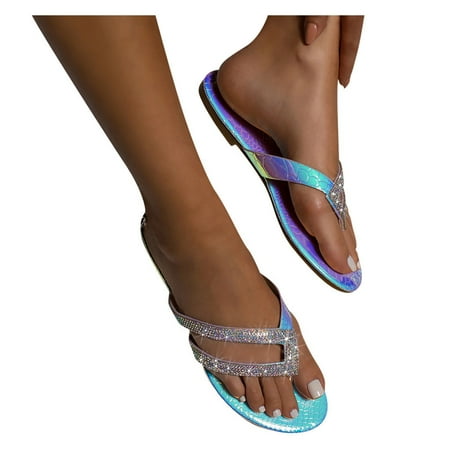 YanHoo Clearance Women s Rhinestone Flat Sandals Wedding Dresssy Low Wedge Travel Flat Sandal Summer Shoes Cute Strappy Open Toe Flat Sandals
YanHoo Clearance Women s Rhinestone Flat Sandals Wedding Dresssy Low Wedge Travel Flat Sandal Summer Shoes Cute Strappy Open Toe Flat Sandals