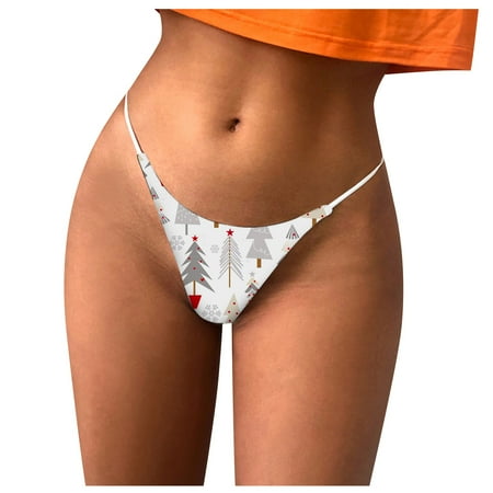 Knosfe Women s Breathable Thong G-String Low Rise Underwear Christmas Stretch Soft Panties
Knosfe Women s Breathable Thong G-String Low Rise Underwear Christmas Stretch Soft Panties
