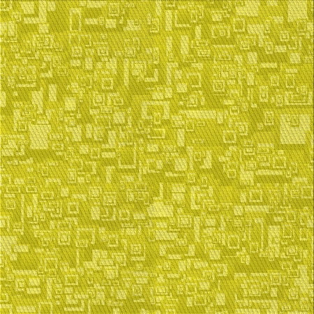 Ahgly Company Indoor Square Patterned Canary Yellow Area Rugs 5 Square