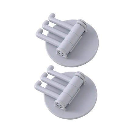 2 Pcs Creative 3-arms Rotating Hook Wall Mounted Sticking Hanger Punch Free Items Hanging Rack for Kitchen Bathroom Bedroom (Random Color)
2 Pcs Creative 3-arms Rotating Hook Wall Mounted Sticking Hanger Punch Free Items Hanging Rack for Kitchen Bathroom Bedroom (Random Color)