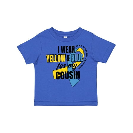 Inktastic I Wear Yellow and Blue for My Cousin Down Syndrome Awareness Gift Toddler Boy or Toddler Girl T-Shirt
Inktastic I Wear Yellow and Blue for My Cousin Down Syndrome Awareness Gift Toddler Boy or Toddler Girl T-Shirt