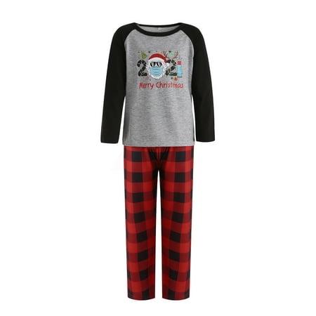 Pybcvrrd Family Matching Nightwear Set Parent-Children Letter Print O-Neck Long Sleeve Tops Plaid Pajamas Trousers
Pybcvrrd Family Matching Nightwear Set Parent-Children Letter Print O-Neck Long Sleeve Tops Plaid Pajamas Trousers