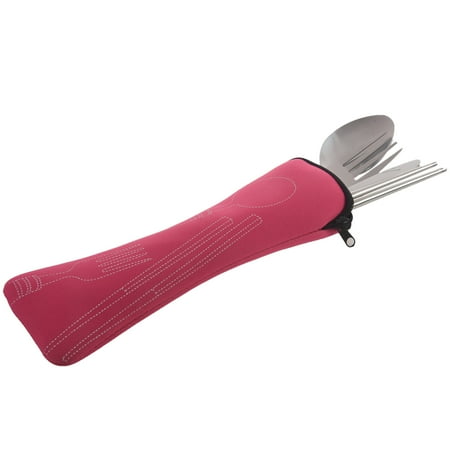 4 Pieces/Sets Of Stainless Steel Fork Spoon Chopsticks Travel Outdoor Camping Utensils Portable Stainless Steel Tableware(Pink)
4 Pieces/Sets Of Stainless Steel Fork Spoon Chopsticks Travel Outdoor Camping Utensils Portable Stainless Steel Tableware(Pink)