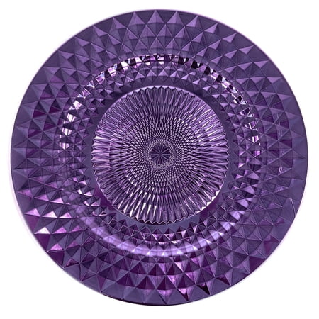 Allgala 13-Inch 6-Pack Heavy Quality Plastic Diamond Pattern Sparkling Charger Plates-Purple-HD80408
Allgala 13-Inch 6-Pack Heavy Quality Plastic Diamond Pattern Sparkling Charger Plates-Purple-HD80408