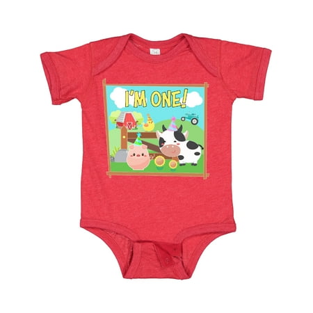 Inktastic I m One! Farm Animals Wearing Birthday Party Hats Gift Baby Boy or Baby Girl Bodysuit
Inktastic I m One! Farm Animals Wearing Birthday Party Hats Gift Baby Boy or Baby Girl Bodysuit