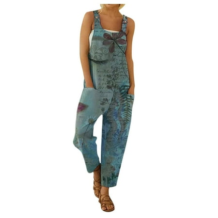 Jumpsuits For Women Dressy Women Casual Boho Print Pocket Romper Long Playsuit Strap Button Jumpsuit Women s Jumpsuits Rompers & Overalls Summer Rompers For Women 2023 Beach
Jumpsuits For Women Dressy Women Casual Boho Print Pocket Romper Long Playsuit Strap Button Jumpsuit Women s Jumpsuits Rompers & Overalls Summer Rompers For Women 2023 Beach