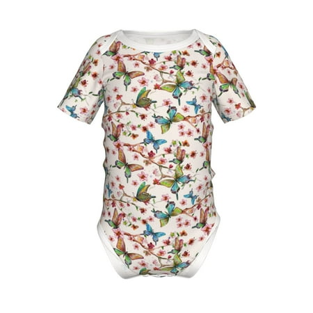 Coaee Floral With Butterflies for Soft Baby Short-Sleeve Bodysuit Baby Climbing Clothes Baby Girls Boys Bodysuit Romper-3 Months
Coaee Floral With Butterflies for Soft Baby Short-Sleeve Bodysuit Baby Climbing Clothes Baby Girls Boys Bodysuit Romper-3 Months