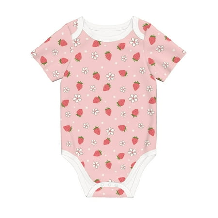Matuu Floral Strawberr for Baby Short-Sleeve Bodysuit Soft Cotton Comfortable and Breathable Perfect for Newborns and Infants
Matuu Floral Strawberr for Baby Short-Sleeve Bodysuit Soft Cotton Comfortable and Breathable Perfect for Newborns and Infants