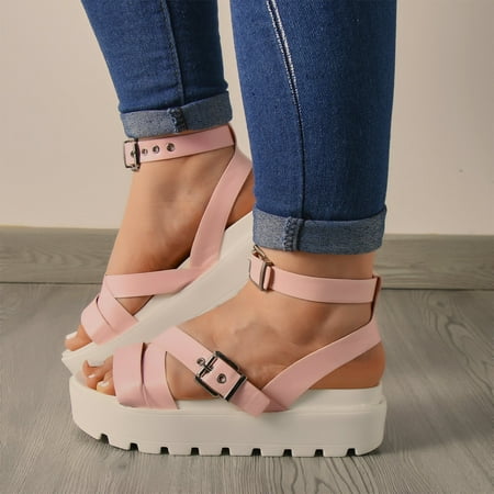 MIASHUI shoes for women Ladies Summer Sandals Hollow Belt Buckle Platform Sandals Large Size Fish Mouth Roman Sandals
MIASHUI shoes for women Ladies Summer Sandals Hollow Belt Buckle Platform Sandals Large Size Fish Mouth Roman Sandals