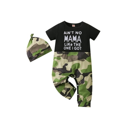 Chollius 2Pcs Newborn Baby Boy One-Piece Climbing Suit Short Sleeve Letter Print Patchwork Pattern Round Neck Jumpsuit + Hat
Chollius 2Pcs Newborn Baby Boy One-Piece Climbing Suit Short Sleeve Letter Print Patchwork Pattern Round Neck Jumpsuit + Hat