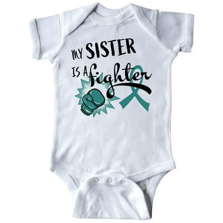 Inktastic Ovarian Cancer Awareness My Sister is a Fighter Gift Baby Boy or Baby Girl Bodysuit
Inktastic Ovarian Cancer Awareness My Sister is a Fighter Gift Baby Boy or Baby Girl Bodysuit