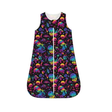 Fotbe mushroom colorful Skull Pattern Sleep Sack - Baby Wearable Blanket with Zipper Extra Soft Cotton Sleeveless Sleeping Bag for Infants-X-Large
Fotbe mushroom colorful Skull Pattern Sleep Sack - Baby Wearable Blanket with Zipper Extra Soft Cotton Sleeveless Sleeping Bag for Infants-X-Large