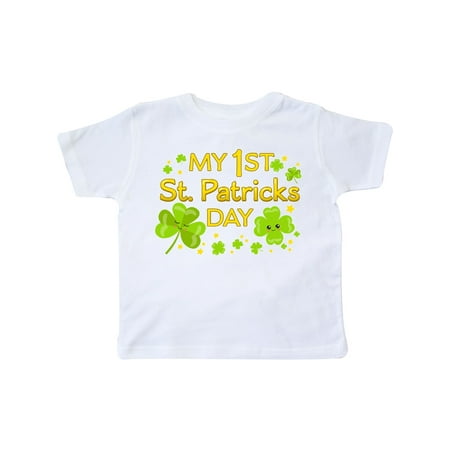 Inktastic My First St. Patricks Day-cute smiling clovers Gift Toddler Boy or Toddler Girl T-Shirt
Inktastic My First St. Patricks Day-cute smiling clovers Gift Toddler Boy or Toddler Girl T-Shirt