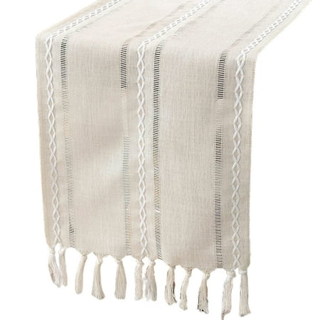 Waroomhouse Home Decor Table Runner Handwoven Retro Table Flag with Tassel Farmhouse Cotton Linen Table Runner for Wedding Dining Decor
Waroomhouse Home Decor Table Runner Handwoven Retro Table Flag with Tassel Farmhouse Cotton Linen Table Runner for Wedding Dining Decor