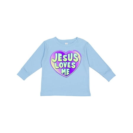 Inktastic Jesus Loves Me Gift Toddler Boy or Toddler Girl Long Sleeve T-Shirt