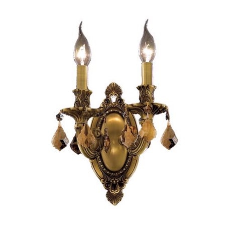 Elegant Lighting Rosalia 2 light French Gold Wall Sconce Golden Teak (Smoky) Royal Cut Crystal
Elegant Lighting Rosalia 2 light French Gold Wall Sconce Golden Teak (Smoky) Royal Cut Crystal