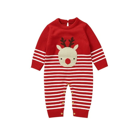 Autumn/winter Baby Knitted Striped Christmas Cartoon Cute Printing Jacquard Sweater Baby Jumpsuit Newborn Rompers Pajamas Baby Boy Outfits Sister Brother Matching Outfits
Autumn/winter Baby Knitted Striped Christmas Cartoon Cute Printing Jacquard Sweater Baby Jumpsuit Newborn Rompers Pajamas Baby Boy Outfits Sister Brother Matching Outfits