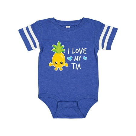 Inktastic I Love My Tia with Pineapple Gift Baby Boy Bodysuit
