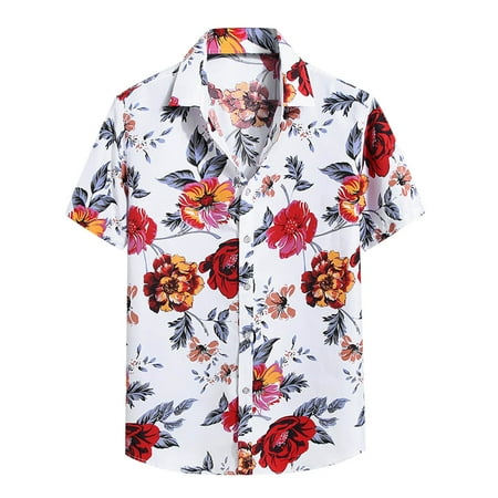 Male Spring And Summer Single Shirts Casual Print Lapel Beach Short Sleeve Vacation Outdoor Vacation Shirts
Male Spring And Summer Single Shirts Casual Print Lapel Beach Short Sleeve Vacation Outdoor Vacation Shirts