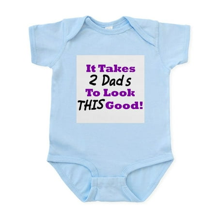 

CafePress - It Takes 2 Dads To Look This Good Infant Bodysuit - Baby Light Bodysuit Size Newborn - 24 Months