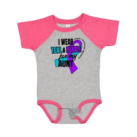 Inktastic Suicide Prevention I Wear Teal and Purple for My Aunt Gift Baby Boy or Baby Girl Bodysuit
Inktastic Suicide Prevention I Wear Teal and Purple for My Aunt Gift Baby Boy or Baby Girl Bodysuit
