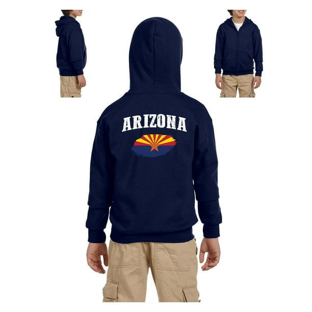 Arizona State Flag Youth Full-Zip Hooded Sweatshirt