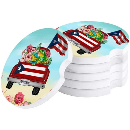 FMSHPON Puerto Rico Truck with Hibiscus Frog Beach Set of 4 Car Coaster for Drinks Absorbent Ceramic Stone Coasters Cup Mat with Cork Base for Home Kitchen Room Coffee Table Bar Decor
FMSHPON Puerto Rico Truck with Hibiscus Frog Beach Set of 4 Car Coaster for Drinks Absorbent Ceramic Stone Coasters Cup Mat with Cork Base for Home Kitchen Room Coffee Table Bar Decor