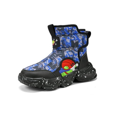 Ritualay Unisex Winter Bootie Plush Lined Warm Ankle Boots Anti Collision Snow Boot Comfort Lightweight Booties Hiking School Color Block Outdoor Shoes Blue 2Y
Ritualay Unisex Winter Bootie Plush Lined Warm Ankle Boots Anti Collision Snow Boot Comfort Lightweight Booties Hiking School Color Block Outdoor Shoes Blue 2Y