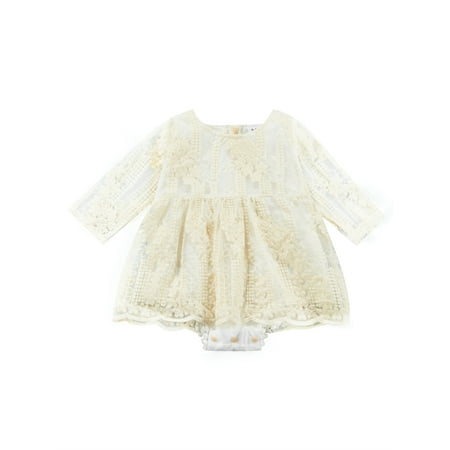ZIYIXIN Baby Girl Princess Romper Dress Sweet Long Sleeve Floral Lace Jumpsuits Newborn Girls Spring Autumn Clothing Beige 0-3 Months
ZIYIXIN Baby Girl Princess Romper Dress Sweet Long Sleeve Floral Lace Jumpsuits Newborn Girls Spring Autumn Clothing Beige 0-3 Months