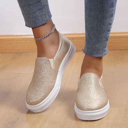 Women‘s Leisure Sneakers Flat Lightweight Slip On Low Top With Sequin Decoration Casual Shoes Women‘s Footwear
Women‘s Leisure Sneakers Flat Lightweight Slip On Low Top With Sequin Decoration Casual Shoes Women‘s Footwear