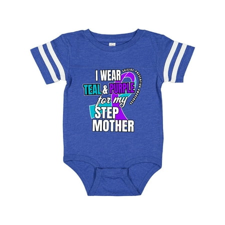 Inktastic Suicide Prevention I Wear Teal and Purple For My Step Mother Gift Baby Boy or Baby Girl Bodysuit
Inktastic Suicide Prevention I Wear Teal and Purple For My Step Mother Gift Baby Boy or Baby Girl Bodysuit