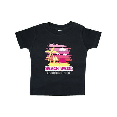 Inktastic Beach Week Clearwater Beach Florida with Palm Trees Gift Baby Girl T-Shirt