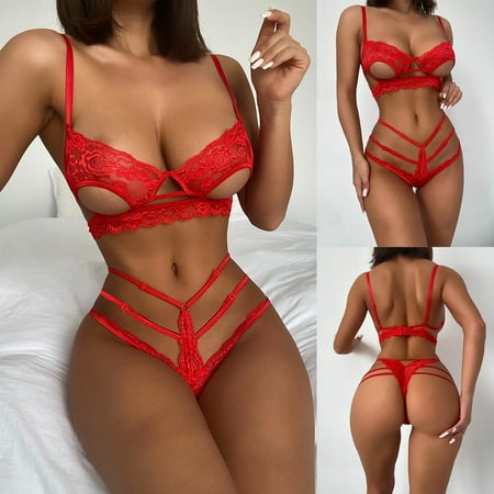 YDKZYMD Women S Lace Sheer Lingerie Underwear Set Plus Size 2 Pieces Bra And Panty Chemise With Strappy Teddy Sexy Babydoll Bodysuit Set
YDKZYMD Women S Lace Sheer Lingerie Underwear Set Plus Size 2 Pieces Bra And Panty Chemise With Strappy Teddy Sexy Babydoll Bodysuit Set