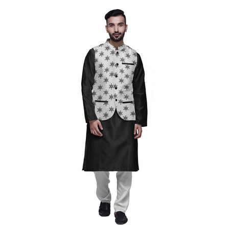Atasi Kurta Solid Churidar Pajama & Printed Nehru Jacket Set For Mens Party Wear
Atasi Kurta Solid Churidar Pajama & Printed Nehru Jacket Set For Mens Party Wear