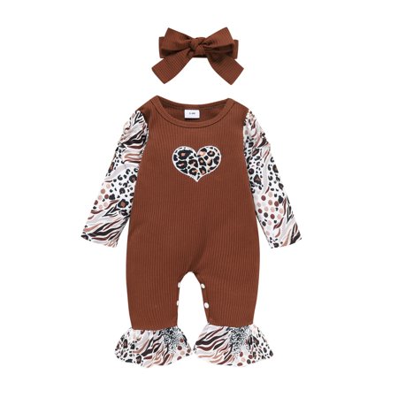 TAIAOJING Baby Romper Shaped Girls Heart Leopard Printed Sleeve Long Jumpsuit Girls Romper&Jumpsuit One Piece Outfits 9-12 Months
TAIAOJING Baby Romper Shaped Girls Heart Leopard Printed Sleeve Long Jumpsuit Girls Romper&Jumpsuit One Piece Outfits 9-12 Months