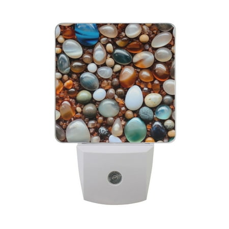 Stones Colorful Night Light LED Dusk to Dawn Auto Sensor Night Lamp Plug-in Nightlight for Bedroom Hallway Kitchen 2 PCs
Stones Colorful Night Light LED Dusk to Dawn Auto Sensor Night Lamp Plug-in Nightlight for Bedroom Hallway Kitchen 2 PCs